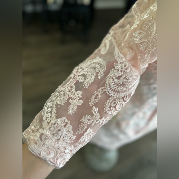 🩷LanTing Sz 6-8 Pink Dress Lace NWT🩷 Measurements Included! - Picture 10 of 16